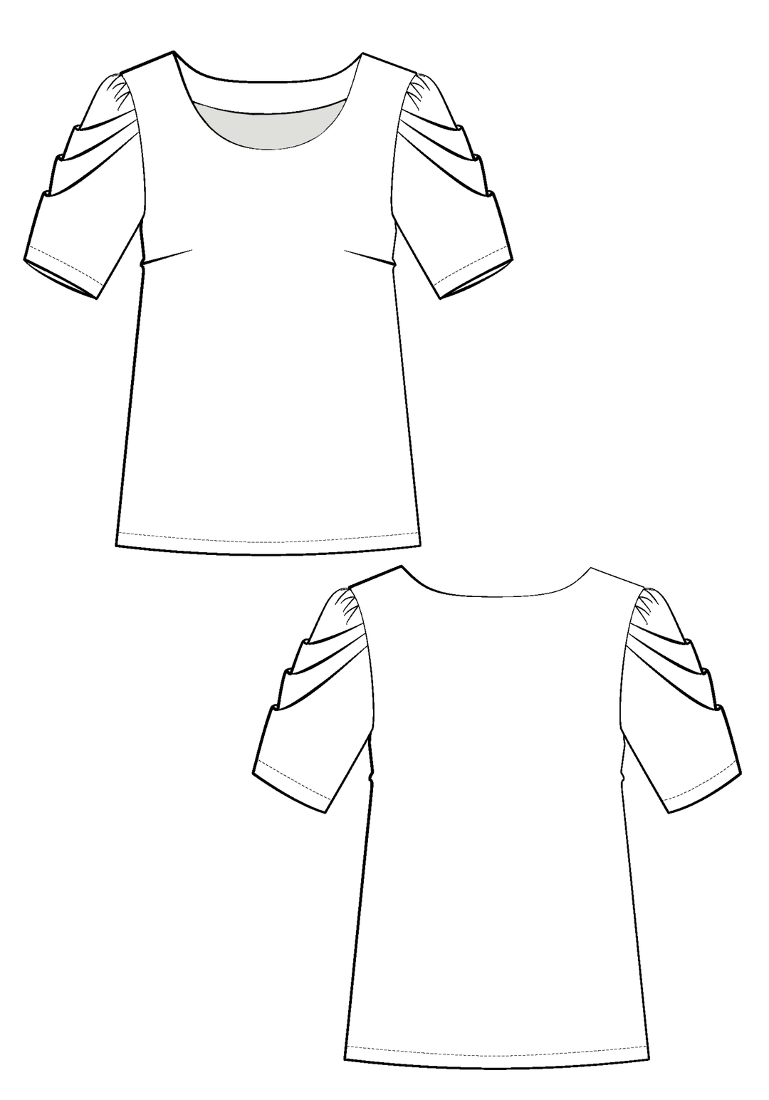 Patron couture blouse Doll - Patron pochette