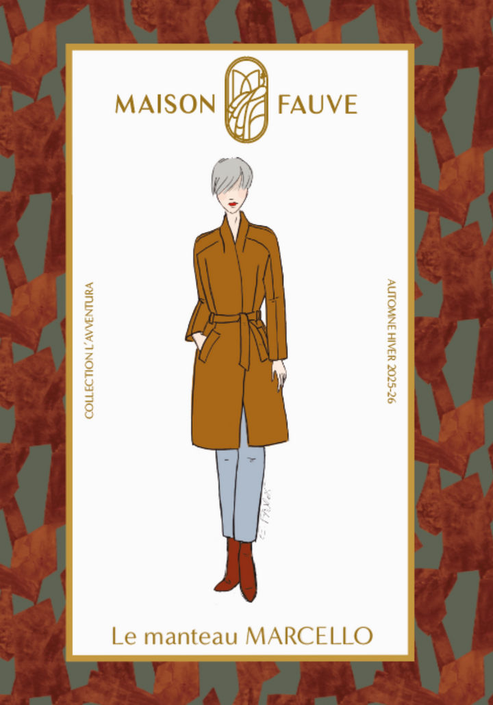 Marcello Coat Sewing Pattern - Paper Pattern