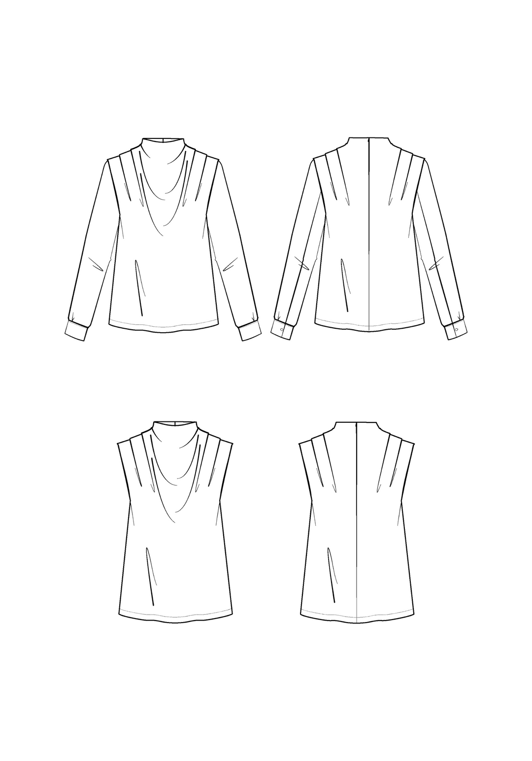 Tempête blouse Paper Sewing Pattern