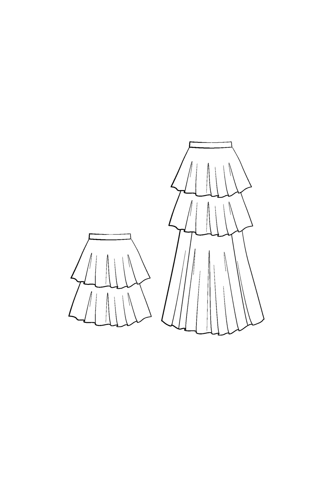 Highland skirt Paper Sewing Pattern