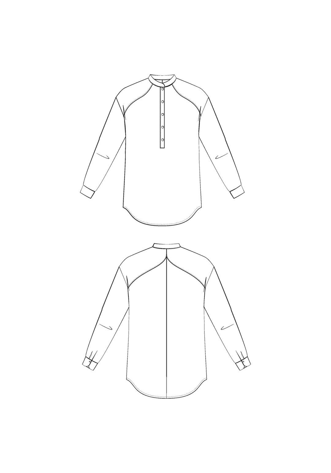 Vittoria Shirt Sewing Pattern - Paper Pattern