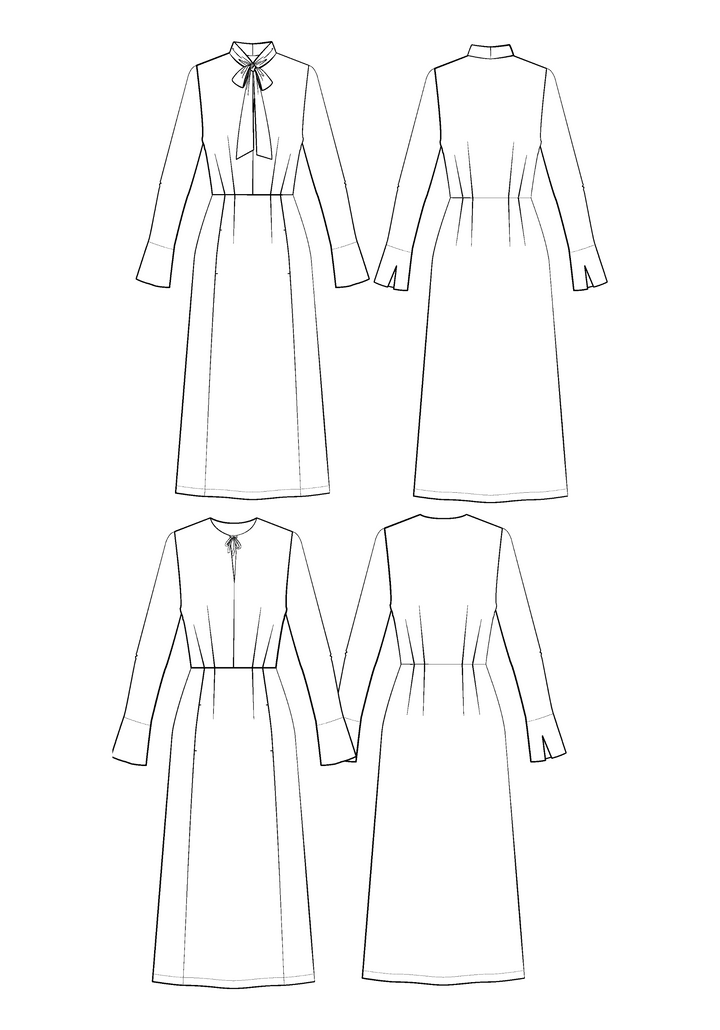 Péninsule dress Paper Sewing Pattern