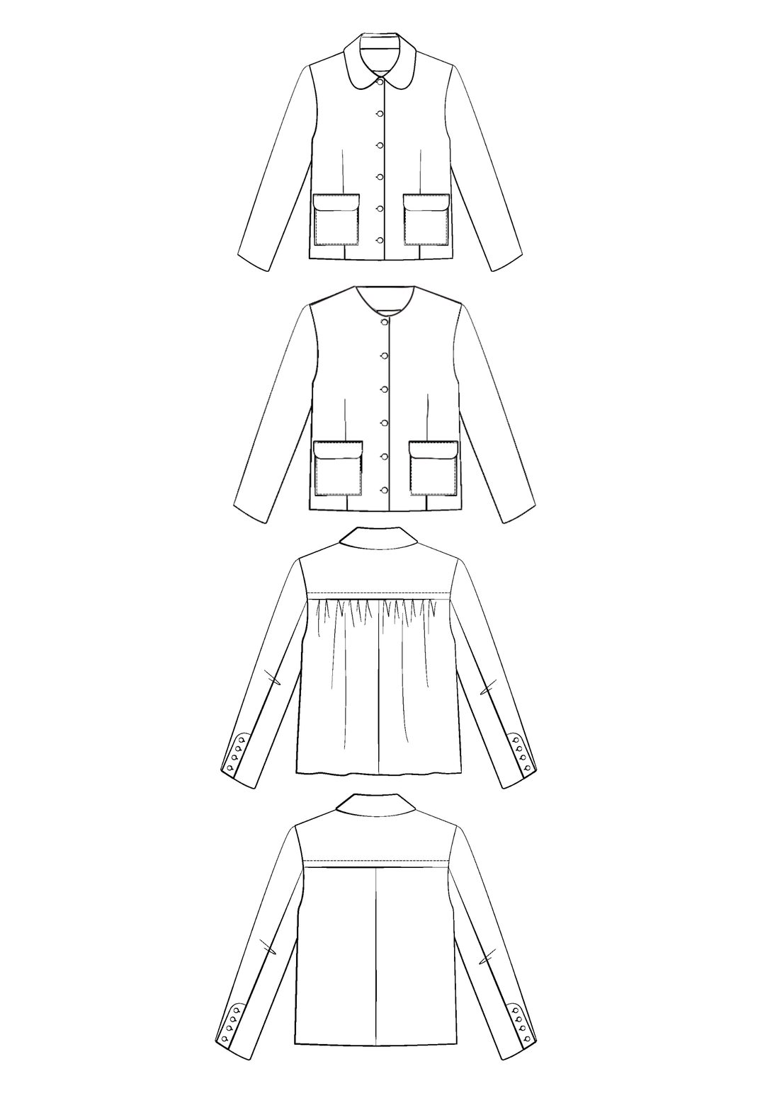 Calypso jacket Paper sewing pattern