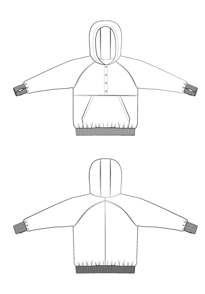 Adele sweatshirt Sewing Pattern - Paper pattern
