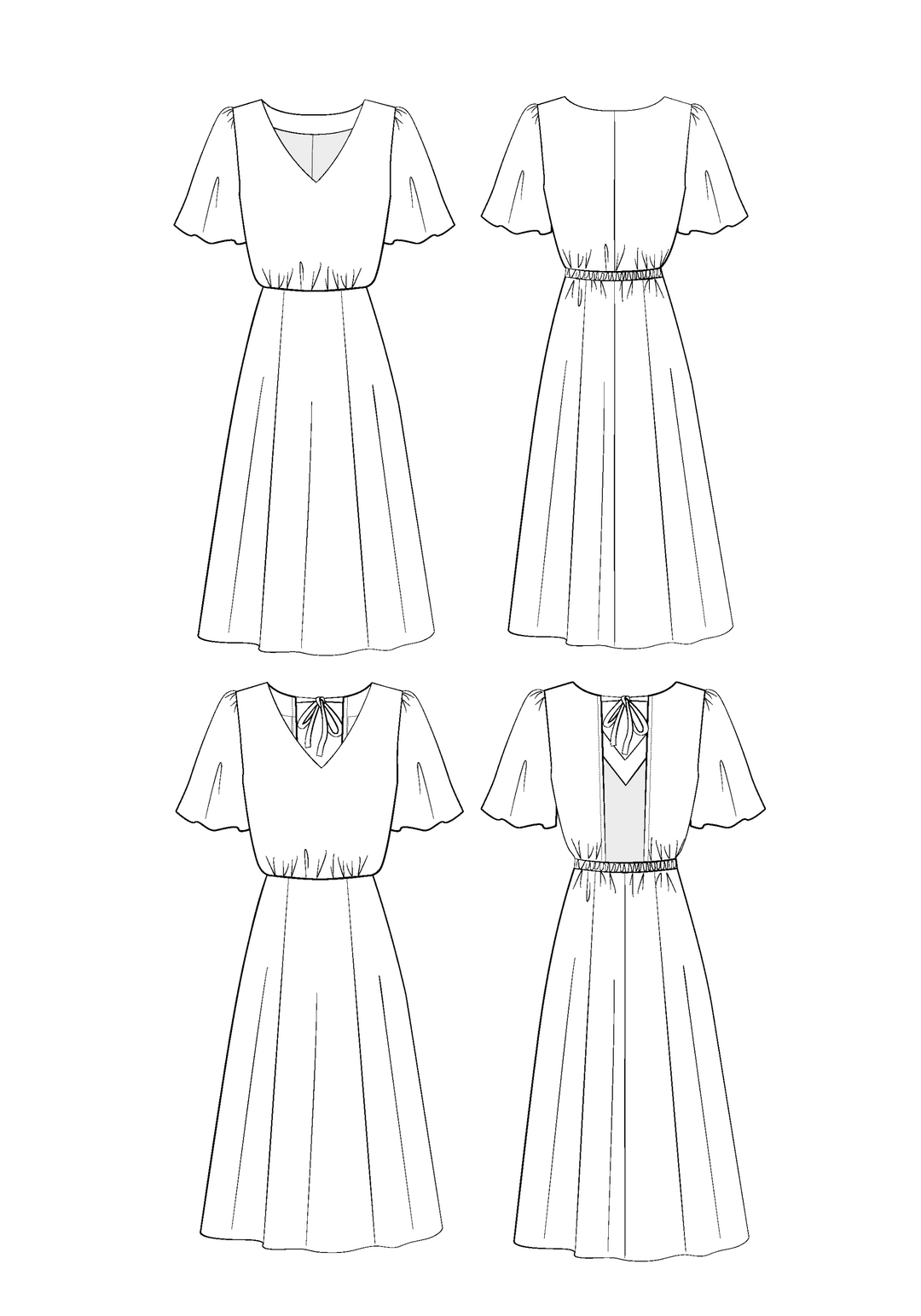 Cuba Libre Dress Paper Sewing Pattern