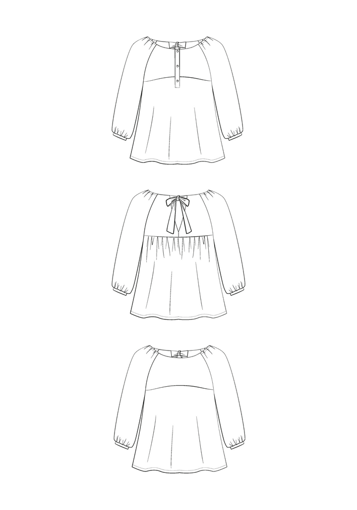 Hespéride Blouse Sewing Pattern - Paper Pattern