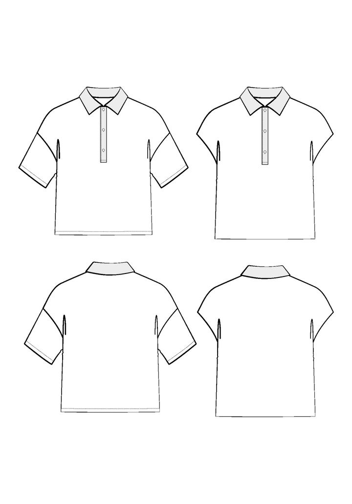 Malibu polo - Paper Sewing Pattern