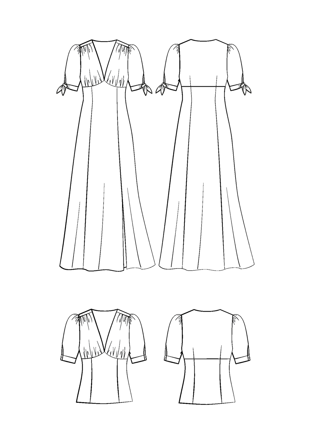 Rosalie Dress Sewing Pattern - Paper Pattern