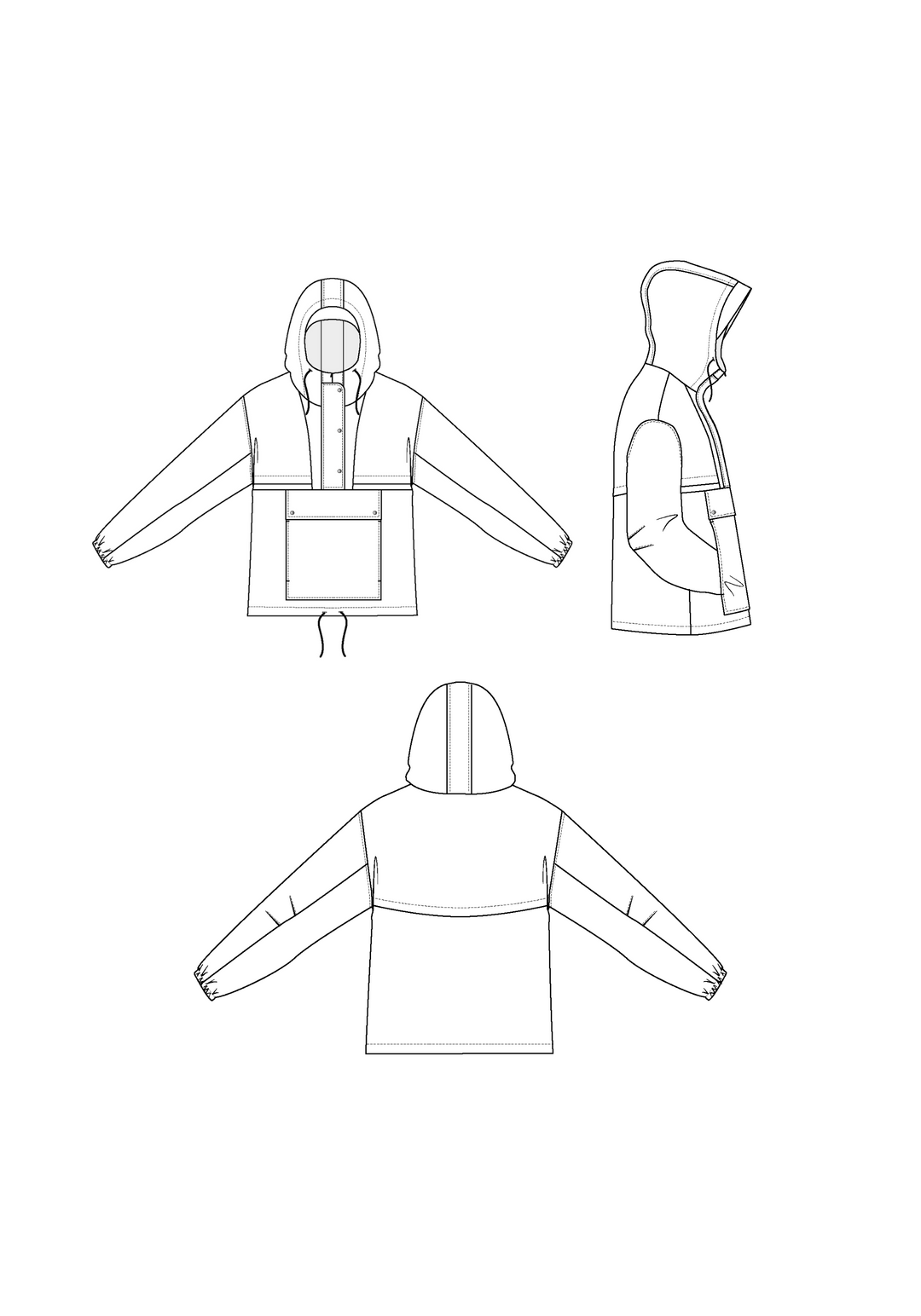 Rafale windbreaker Paper Sewing Pattern