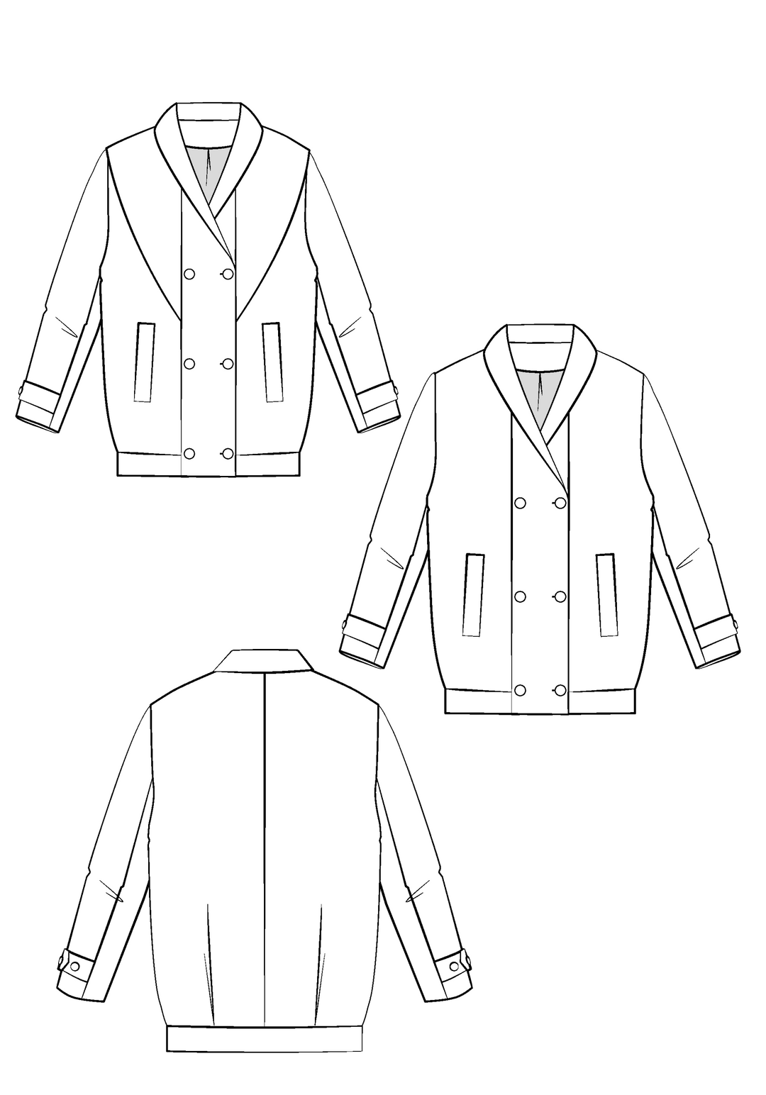 Cliff coat Paper Sewing Pattern