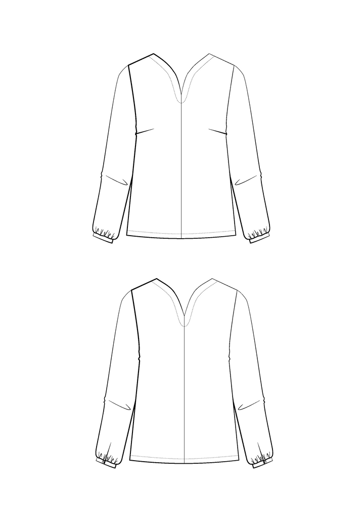Volata Blouse Sewing Pattern - Paper Pattern