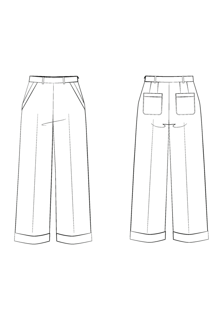 Récif trousers Paper Sewing Pattern