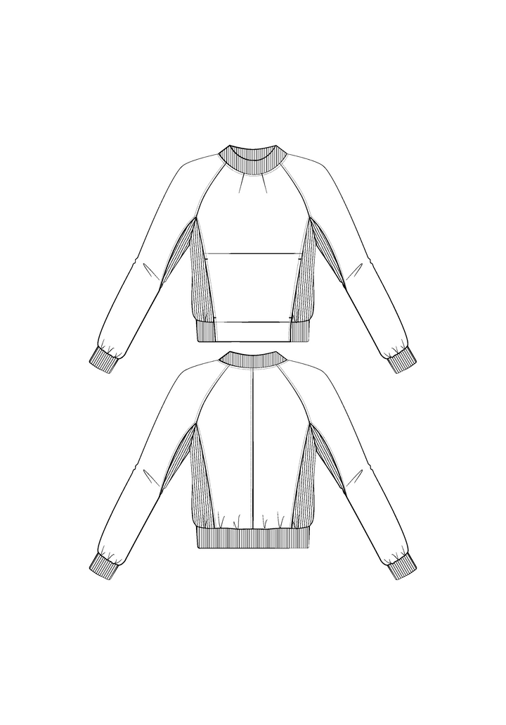 Ressac Sweatshirt Paper Sewing Pattern