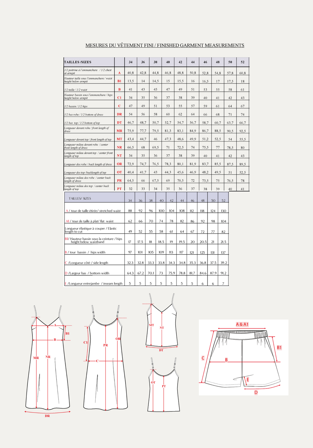 Blush Songe Pyjamas Paper Sewing Pattern