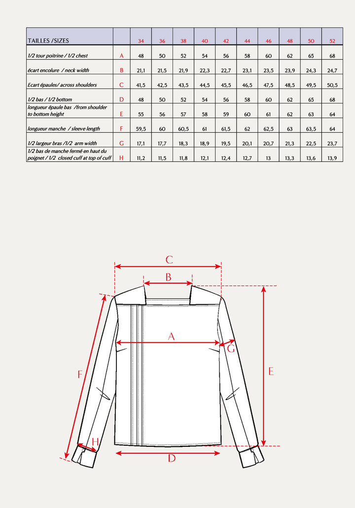 Déferlante Blouse Paper Sewing Pattern