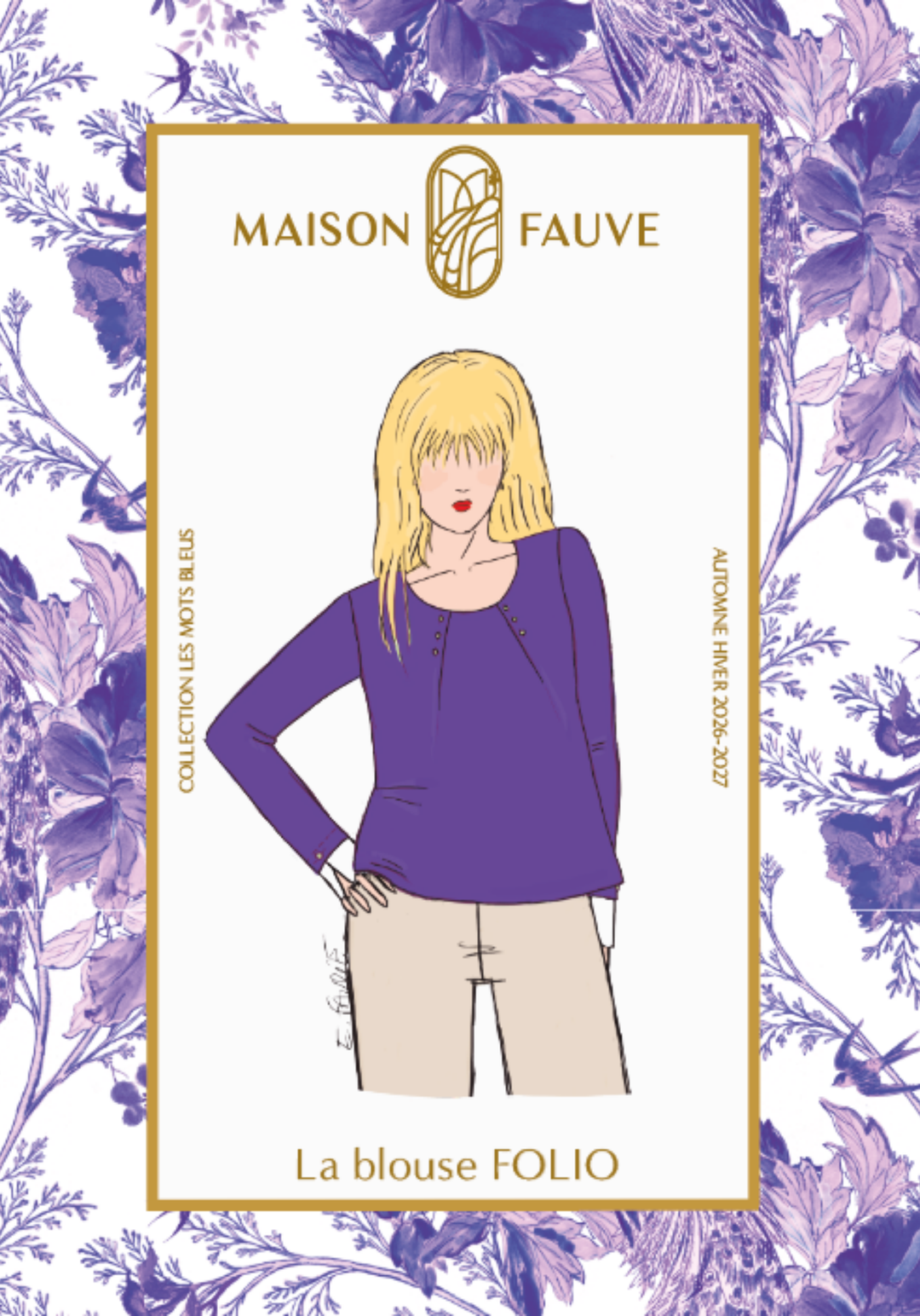 Folio Blouse Sewing Pattern - Paper Pattern