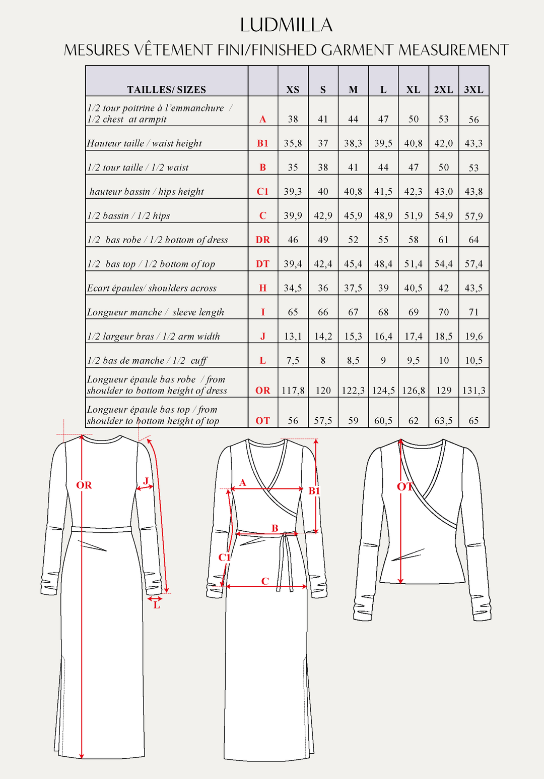 Ludmilla Dress Sewing Pattern - Paper Pattern