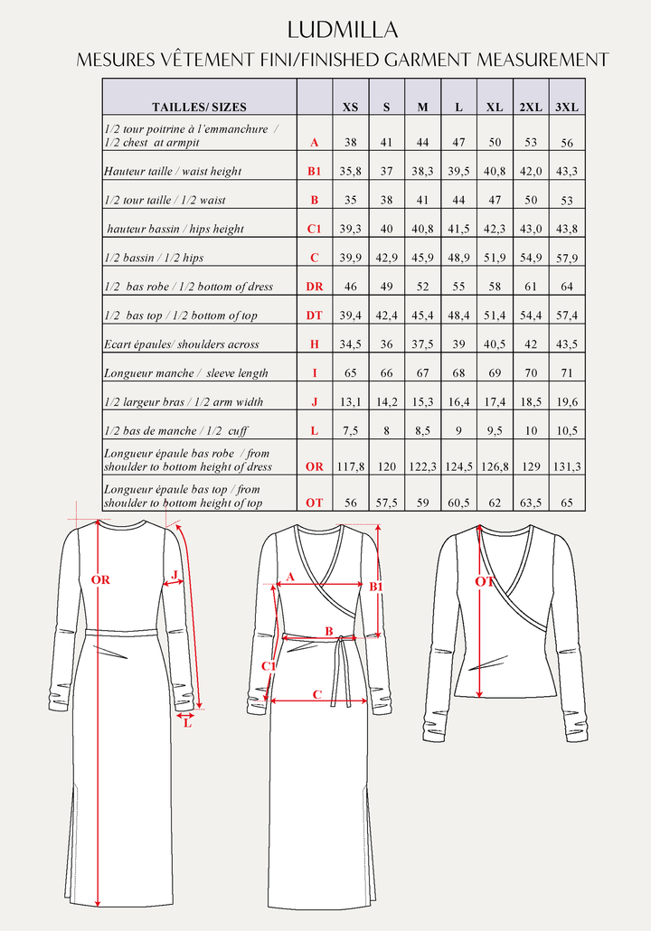 Ludmilla Dress Sewing Pattern - Paper Pattern