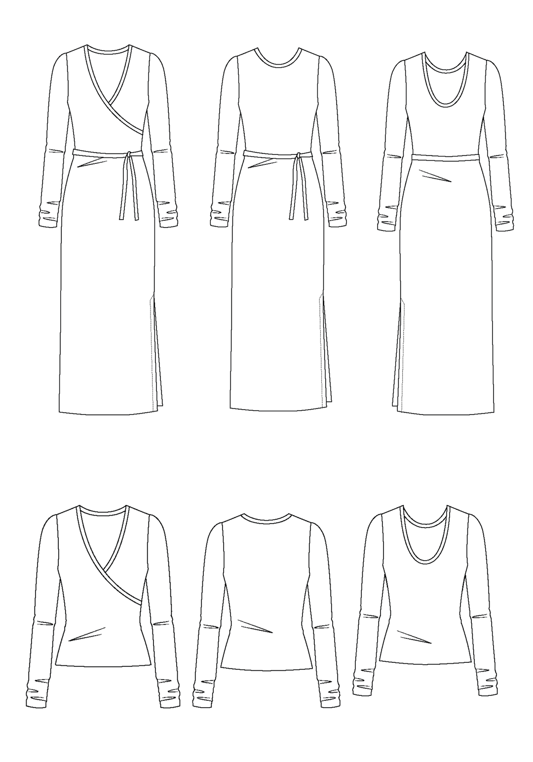 Ludmilla Dress Sewing Pattern - Paper Pattern