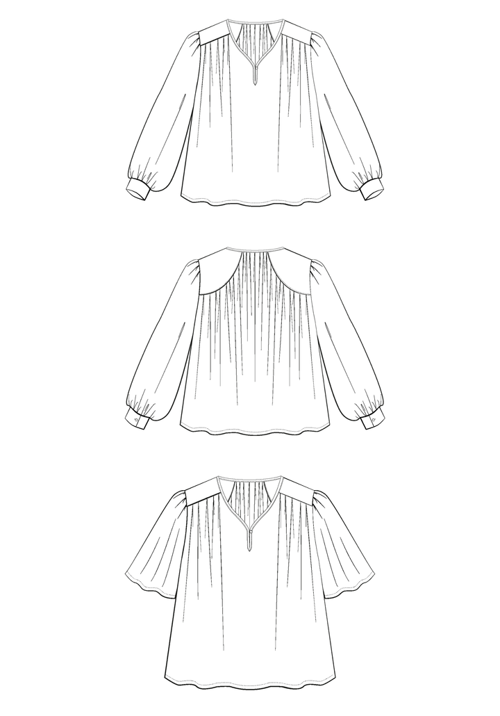 Missive Blouse Sewing Pattern - Paper Pattern