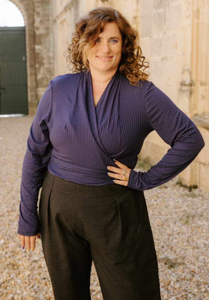 Cursive Wrap Top Sewing Pattern - Paper Pattern