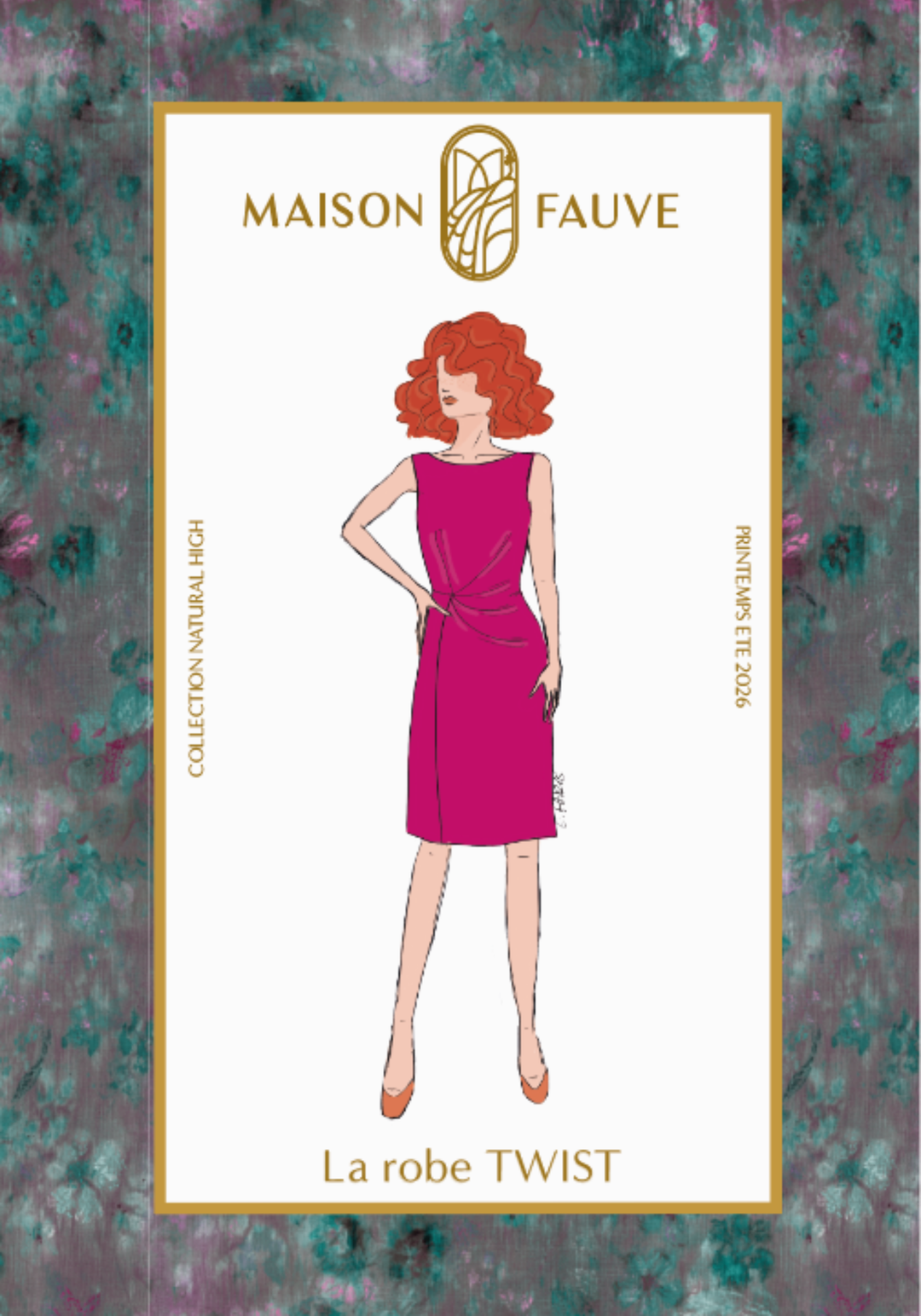 Patron couture robe drapée Twist - Patron pochette