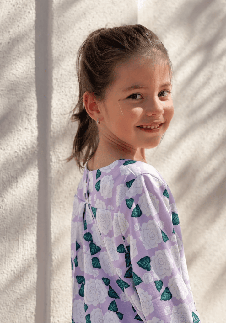 Patron couture blouse fille Miss Violette - Patron pochette