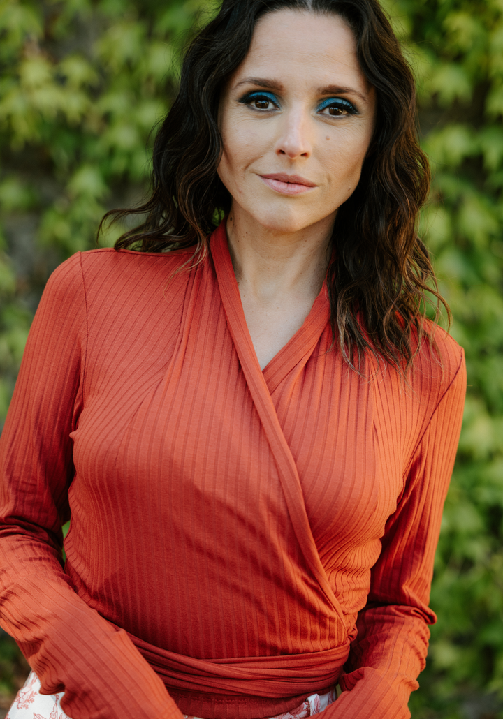 Cursive Wrap Top Sewing Pattern - Paper Pattern