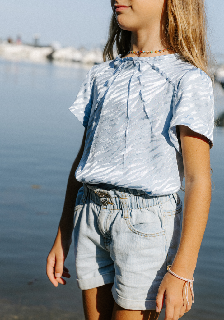 Patron couture blouse fille Miss Zénith - Patron pochette
