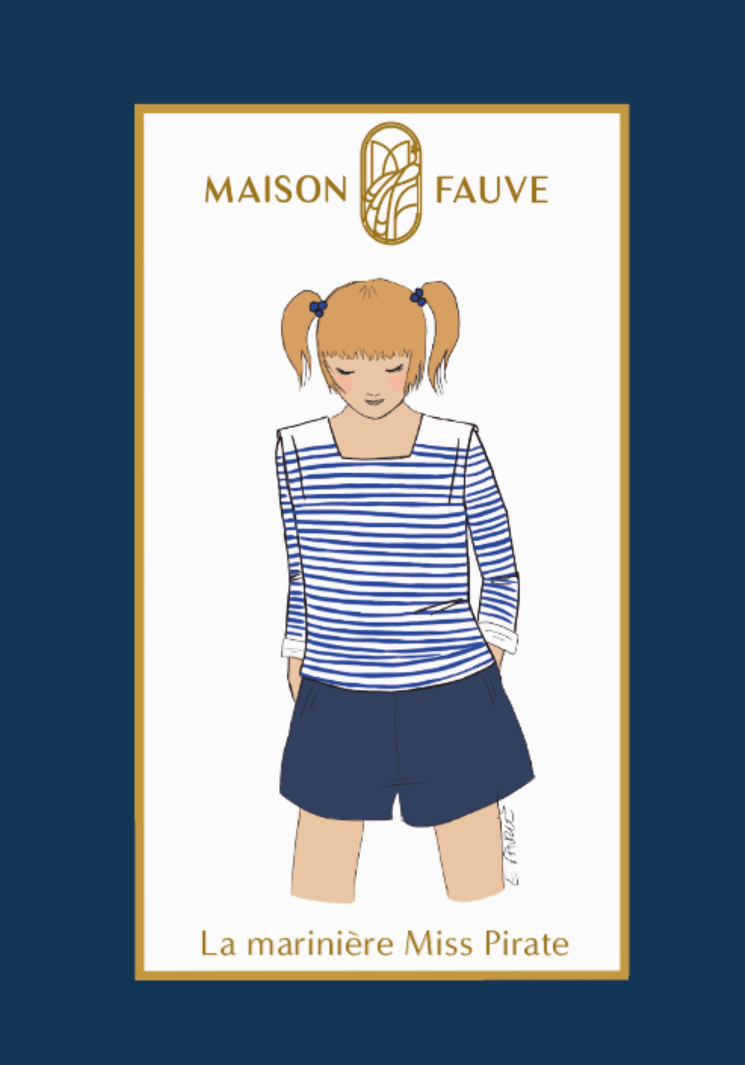 Miss Pirate Breton Top - Paper Pattern