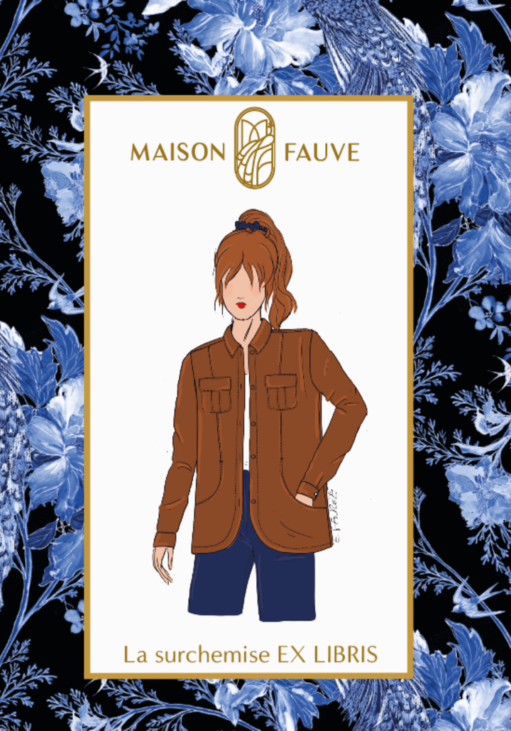 Ex Libris Overshirt Sewing Pattern - Paper Pattern