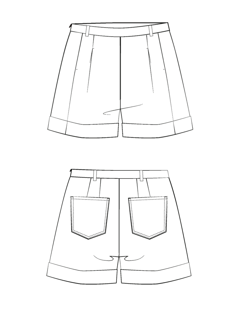 Peacock Shorts Sewing Pattern