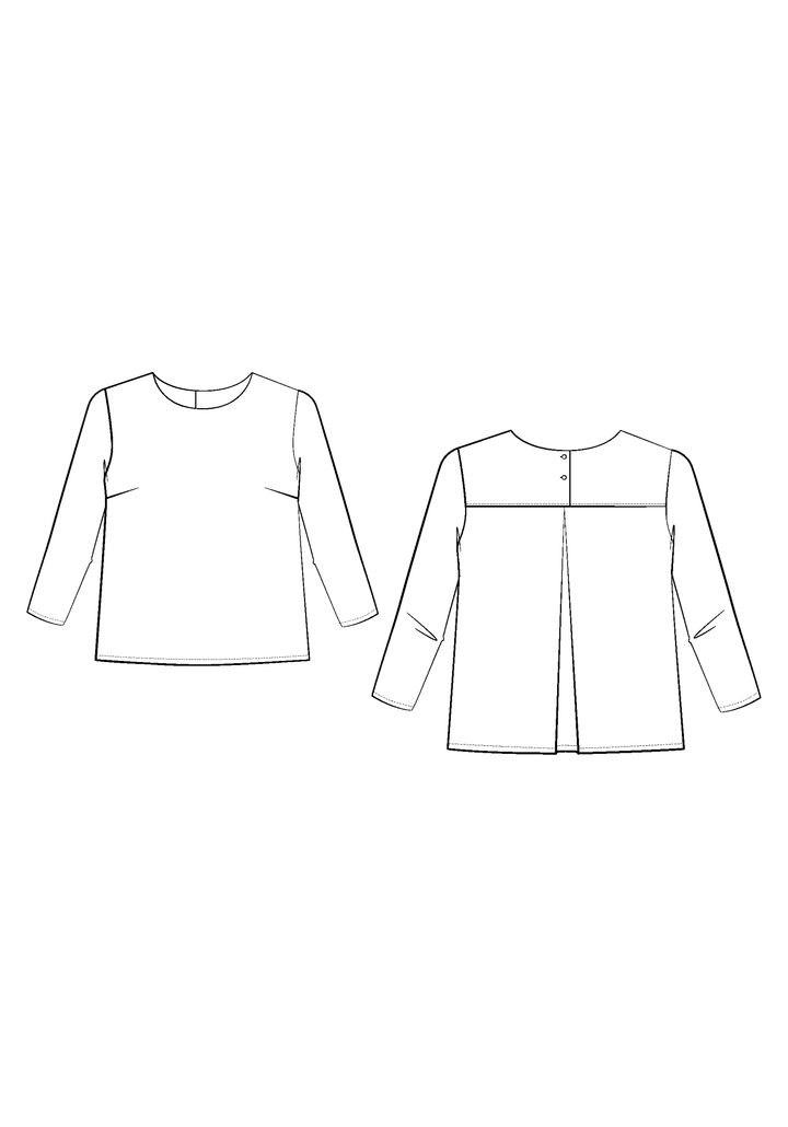 Patron couture blouse fille Miss Violette - Patron pochette