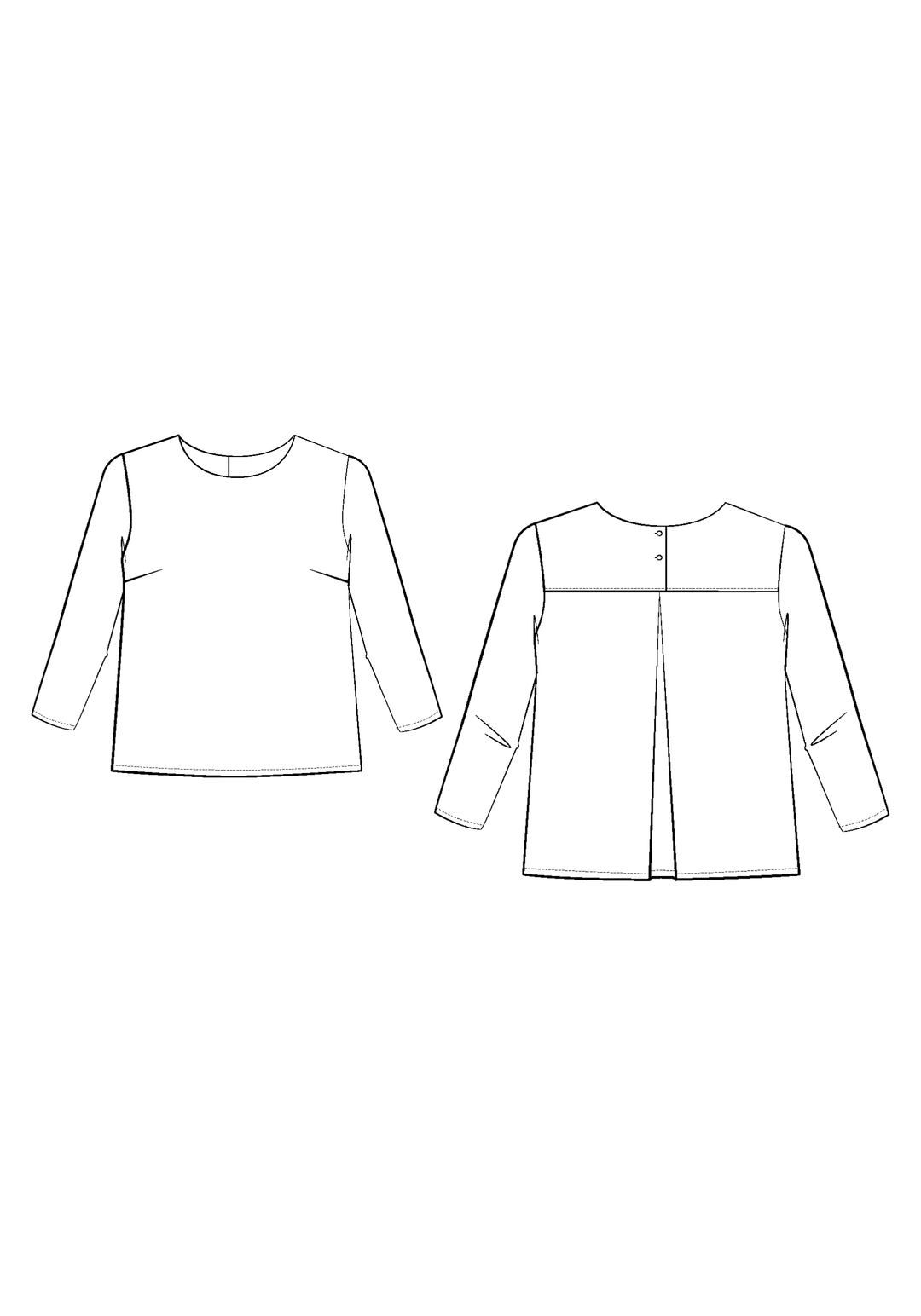 Miss Violette Blouse Sewing Pattern - Paper Pattern