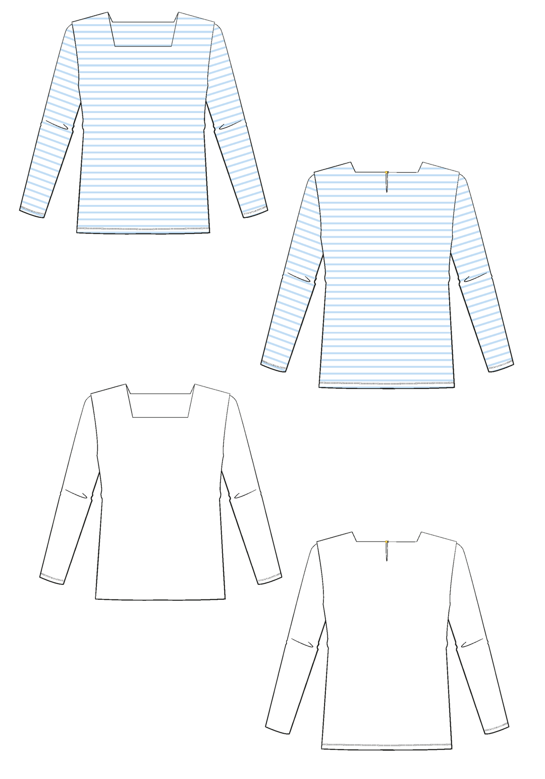 Miss Pirate Breton Top - Paper Pattern
