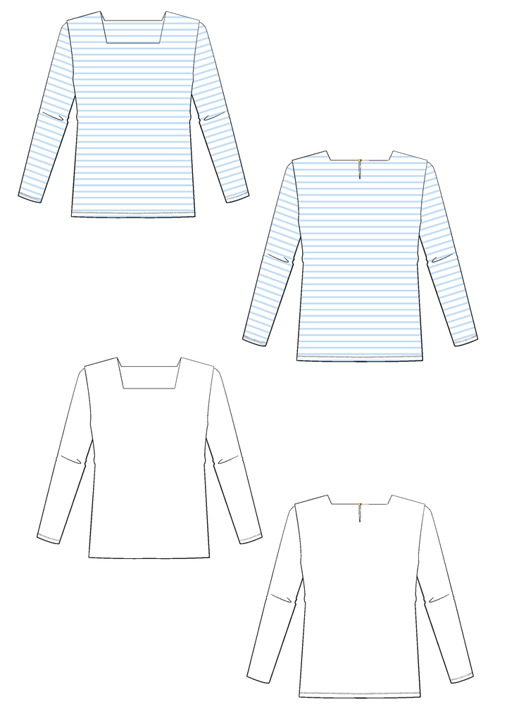 Miss Pirate Breton Top - Paper Pattern