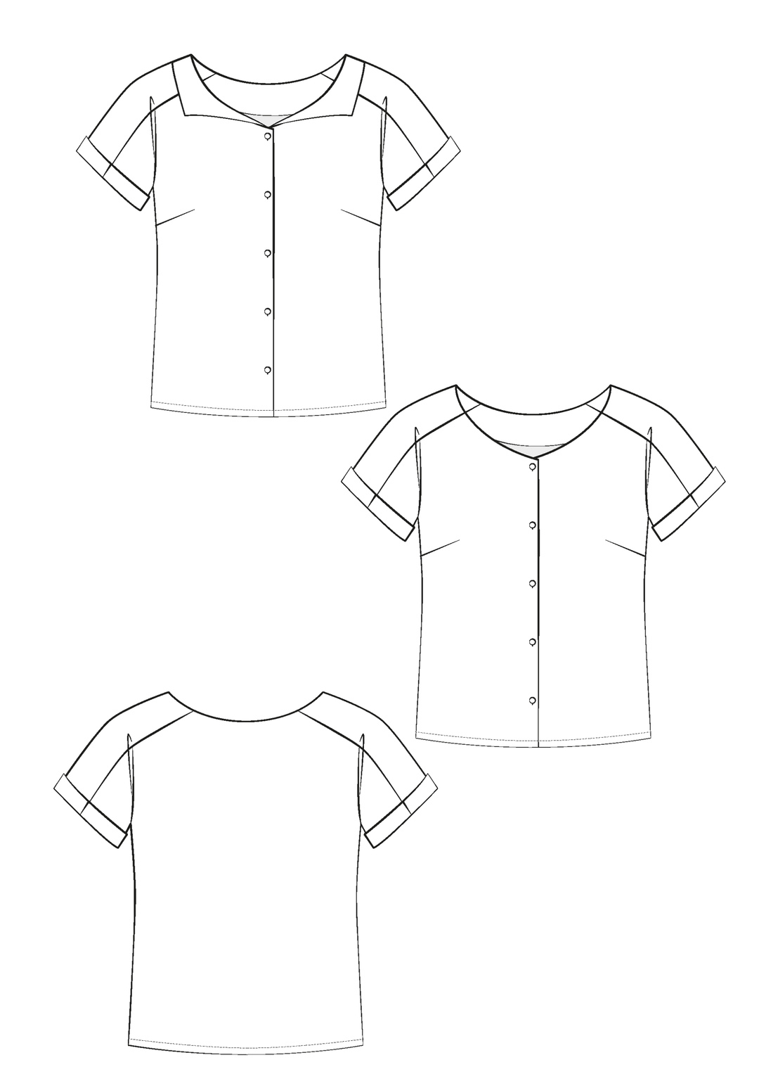 Almost Shirt Sewing Pattern - Paper Pattern