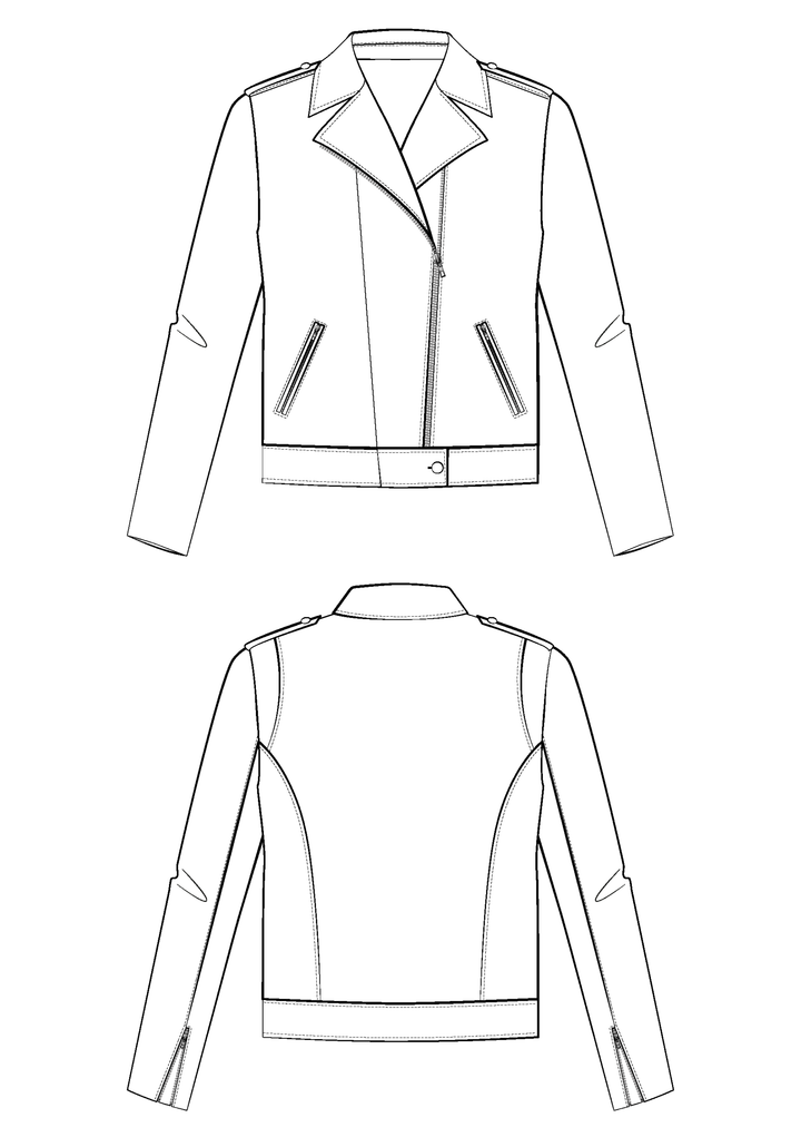 Misfit Perfecto Sewing Pattern - Paper Pattern