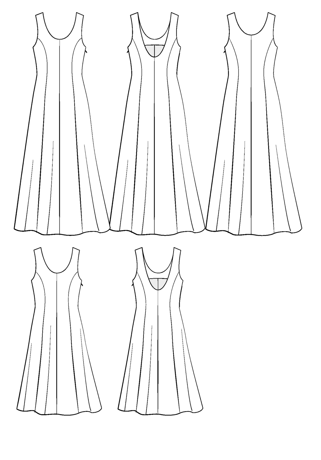Linger Dress Sewing Pattern - Paper Pattern