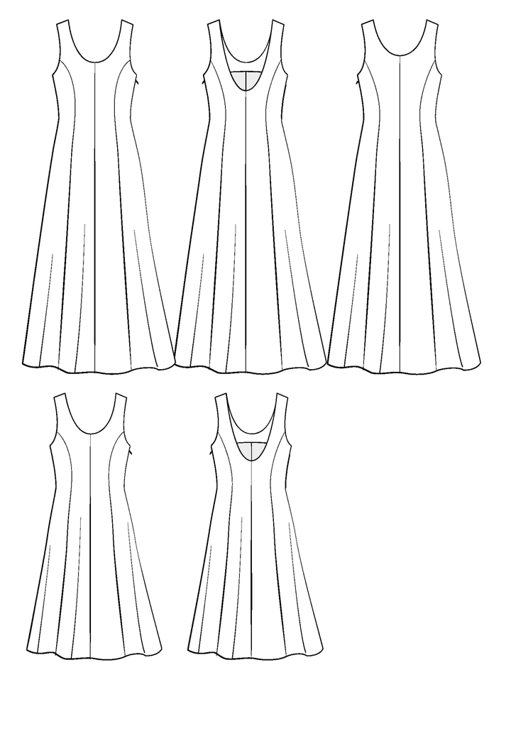 Linger Dress Sewing Pattern - Paper Pattern