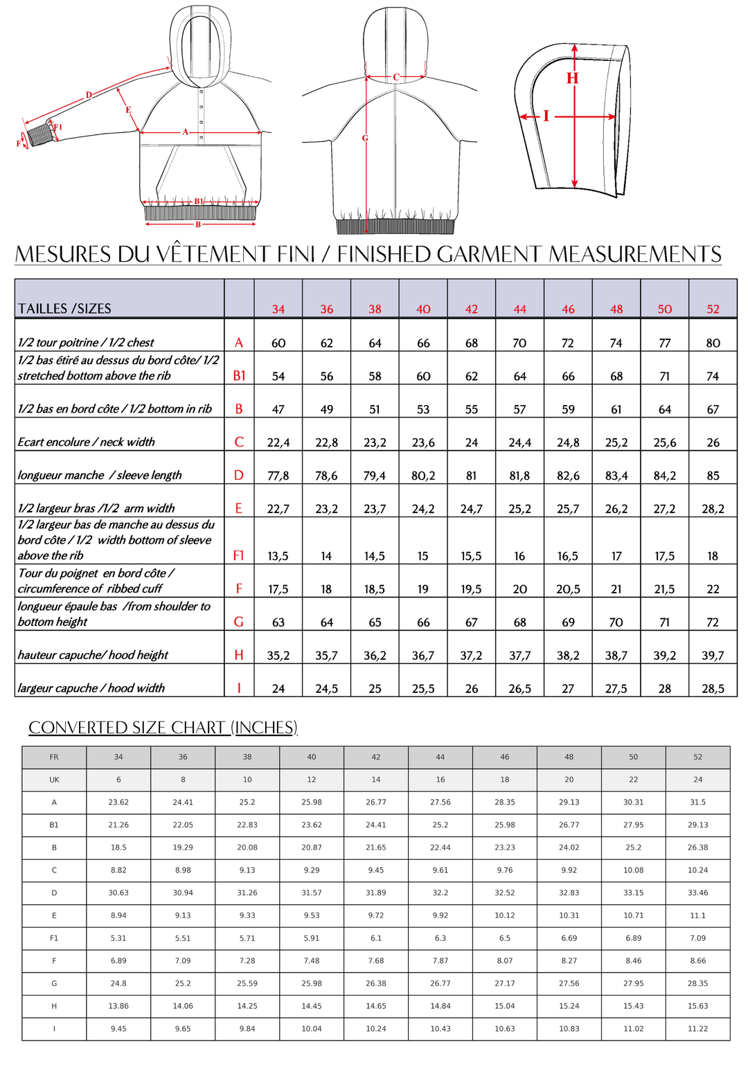 Adele sweatshirt Sewing Pattern - Paper pattern