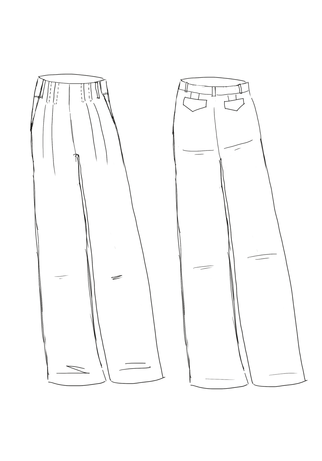 Brooklyn Trousers Paper Sewing Pattern