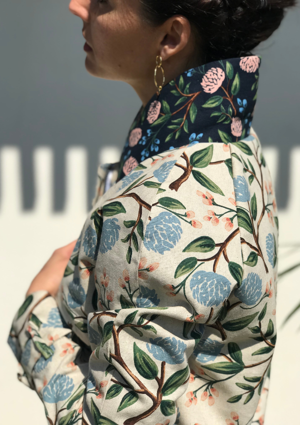 Bomber jacket Floral Collar