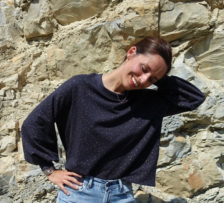 Granit-Sweatshirt-Muster / Clutch-Muster