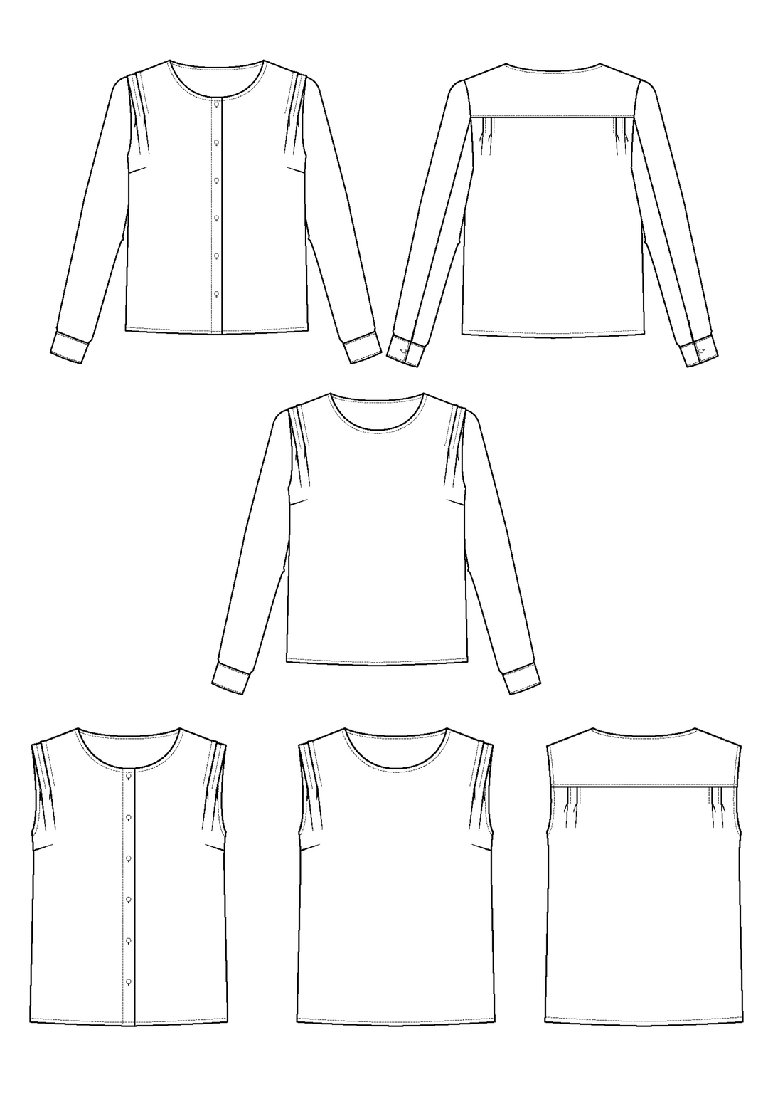 Bellini Blouse Paper Sewing Pattern