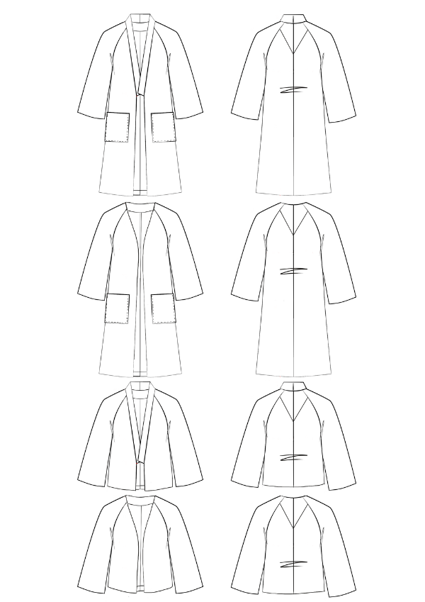 Nage Libre Jacket Paper Sewing Pattern