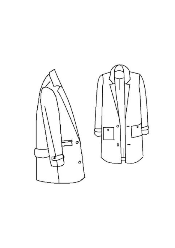 Ray coat pattern / Clutch pattern