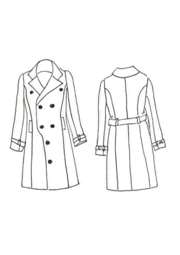 Coat pattern, Tsar jacket pattern / Clutch pattern