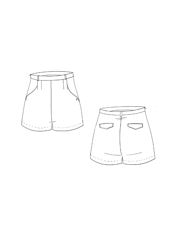 Grand Bain Shorts-Schnittmuster / Clutch-Muster