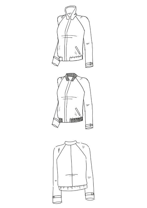 Sunset Jacket illustration drawing Maison Fauve